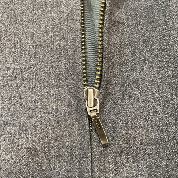 Ralph Lauren Jacket Blazer Wool Gray Zip Up Size 20 - Picture 10 of 16